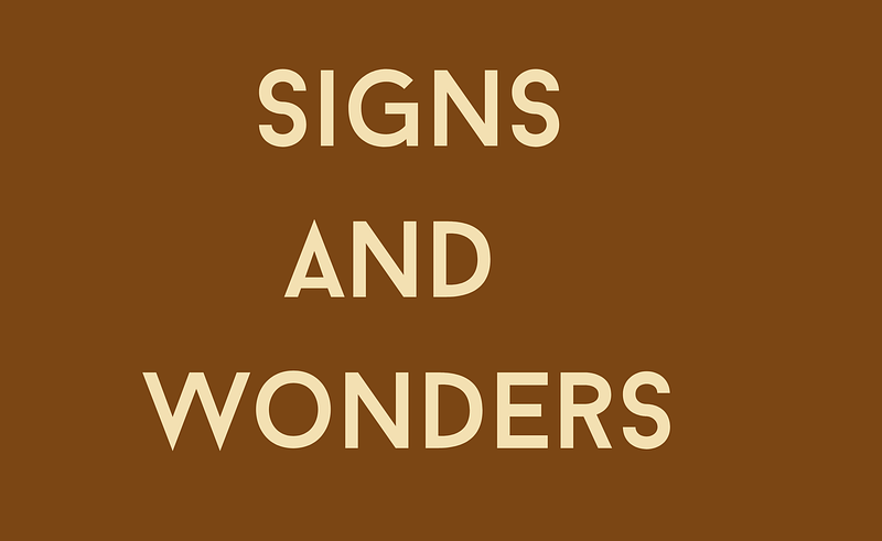 Signs and Wonders cover photo